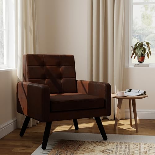 Mid Century Modern Accent Chair for Living Room