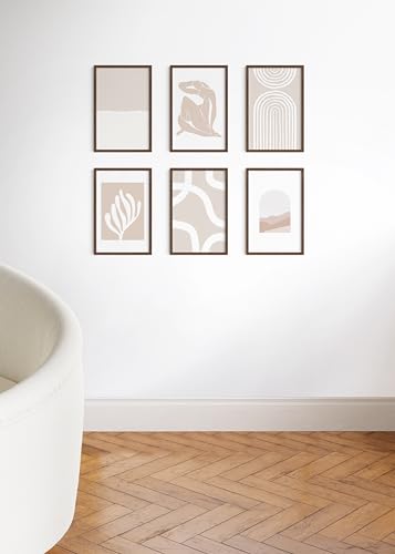 11x17 Walnut Oak Wood Picture Frames Set of 25 (25 Count)