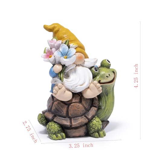 Spring Garden Gnome Decoration Flower Animal Ornaments Decor Gifts Spring Gnomes for Garden Decorations Summer Elf Figurine Gifts for Mom Outdoor Decor