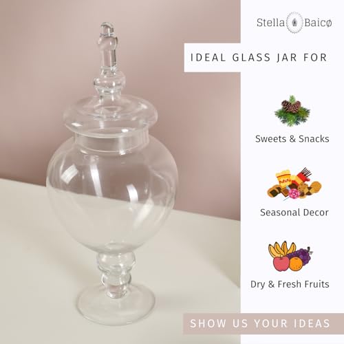Large Glass Apothecary Jars with Lid