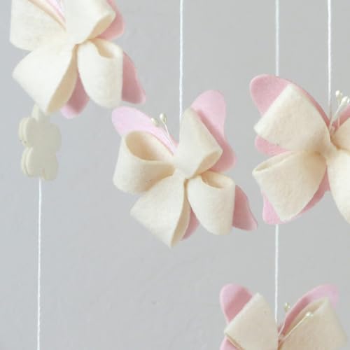 Butterfly Crib Mobile Butterfly Mobile for Crib Baby Mobile for Girls Nursery Décor