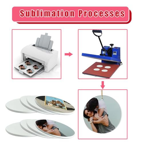 Sublimation Blanks Ornament Bulk 25pcs Personalized Christmas Ornaments Set