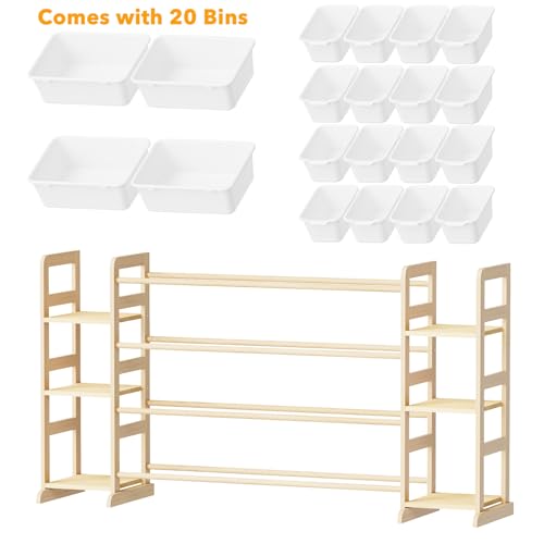 Toy Storage Organizer with 6 Shelves and 20 Bins