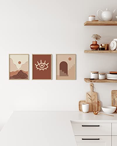 Beige Oak Wood 9x12 Picture Frame (3 Count)