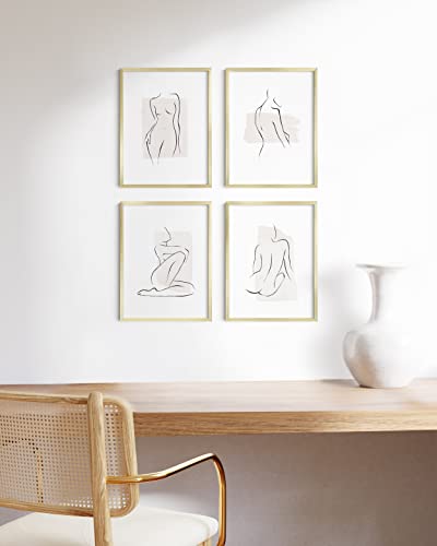12x16 Gold Metal Picture Frames (9 Count)