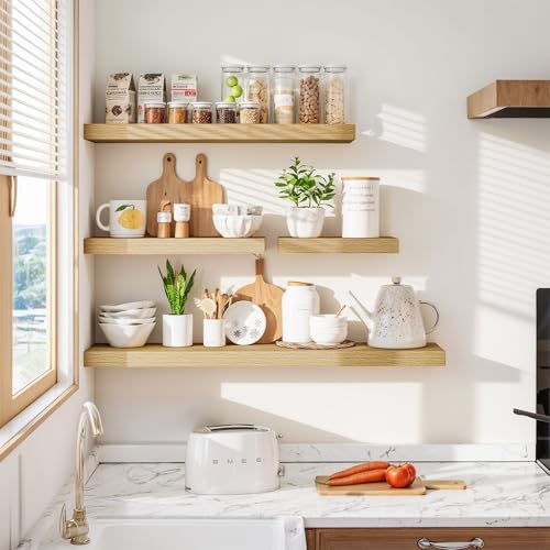 Floating Shelves 9 inch Deep 24”Long Set of 2 (2 Count)