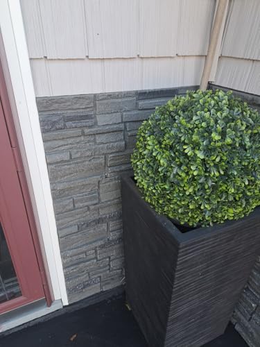 Distinct 6 Pack Faux Stone Wall Panel 48 in x 13 in x 2 in Stacked Stone High Density Polyurethane Wall Siding Panels 24 sq ft (24 Sq Ft)