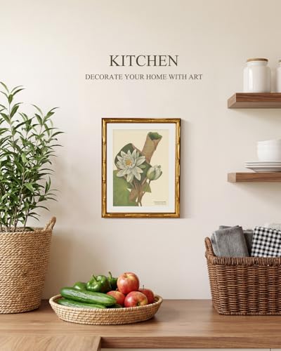 Gold Bamboo Framed Wall Art