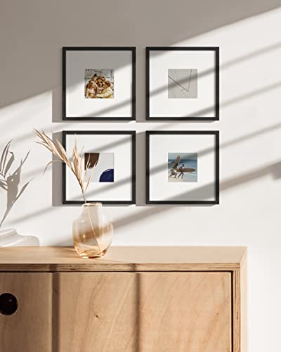 Black Oak Wood 8x8 Picture Frames (4 Count)