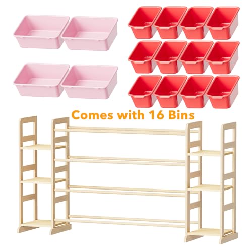 Toy Storage Organizer with 6 Shelves and 16 Bins (6 Count)