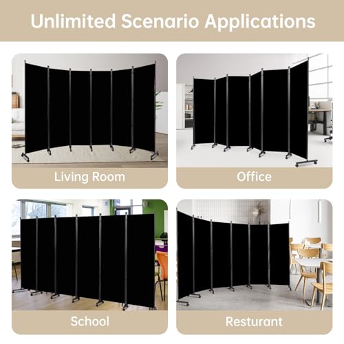 Room Divider Large 6 Panel Privacy Screen