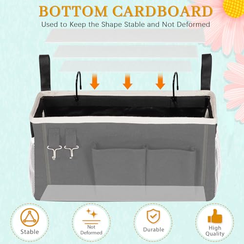 Bedside Caddy Bedside Storage Bag for Headboards (2 Count)