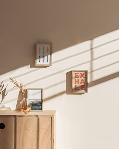 Beige Oak Wood 4x6 Picture Frame (3 Count)