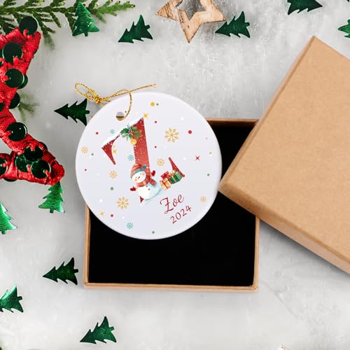Name Ornaments for Christmas Tree