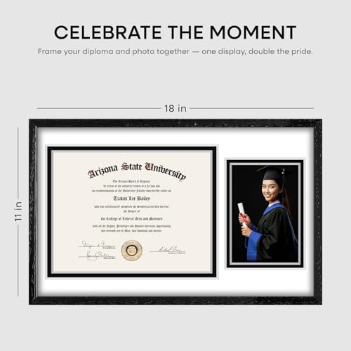 11x18 White Oak Diploma Frame (3 Count)