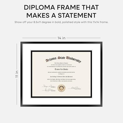 11x14 Black Diploma Frame (2 Count)