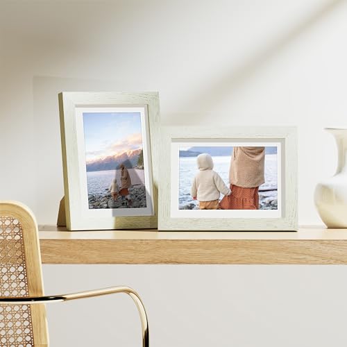 5x7 Picture Frames Set of 9 for Wall Mount or Tabletop (9 Count)
