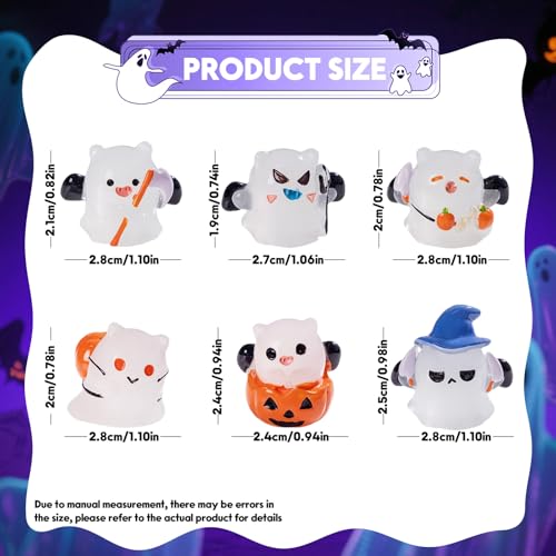 Halloween Ghost Figurine (6 Count)