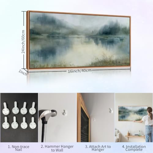 Abstract Nature Framed Canvas Wall Art