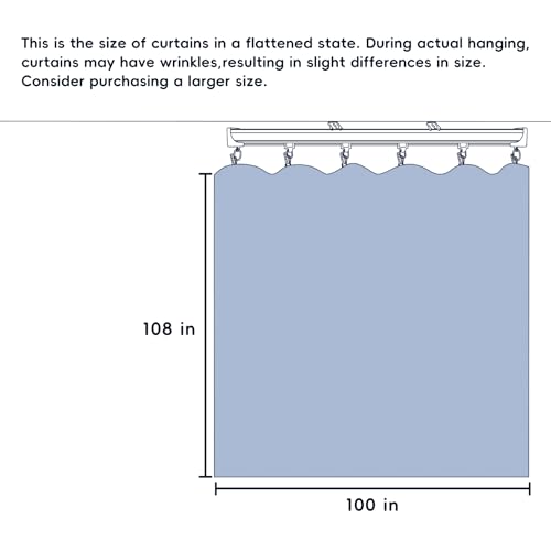Room Divider Ceiling Mounted Curtains Track Sets Extra Wide Blackout Curtain Flexible Tracks for Bedroom Privacy Partition Separator