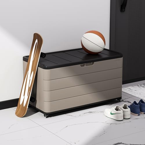 110 Gallon Outdoor Deck Box with Wheels