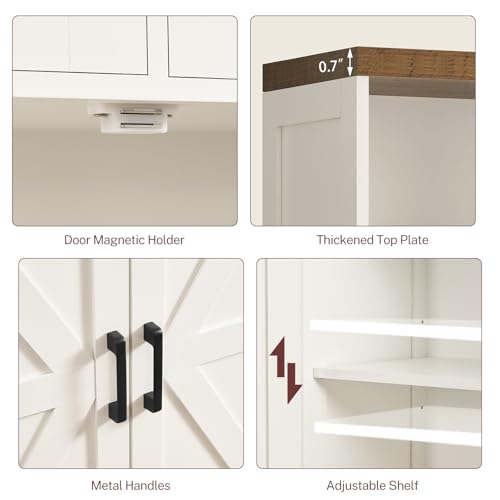 Storage Cabinet with Doors & 2 Drawers