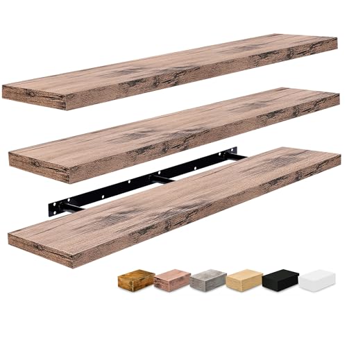 Floating Shelves for Wall Storage (3 Count)