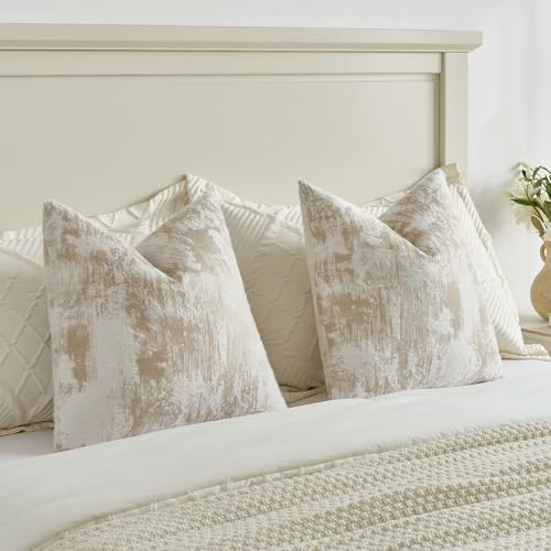 Pack of 2 Faux Cashmere Throw Pillow Covers 22x22 Inch (2 Count)