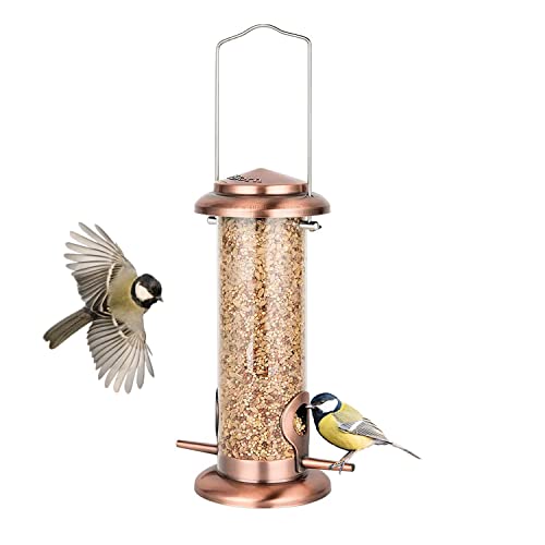 Bird Feeders for Outdoor 9" 2 Port Chew