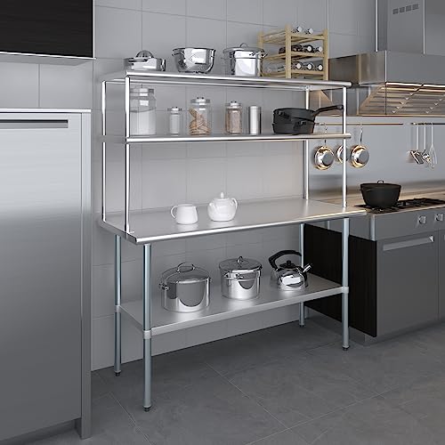 60 Inch Double Tier Overshelf