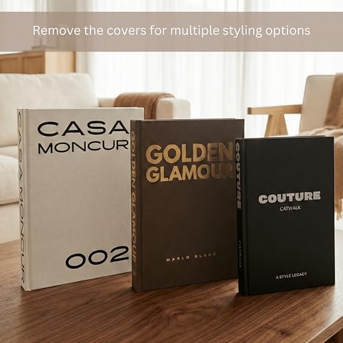Aesthetic Decorative Books Set of 3 (3 Count)
