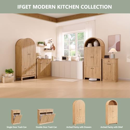 Double Tilt Out Trash Cabinet