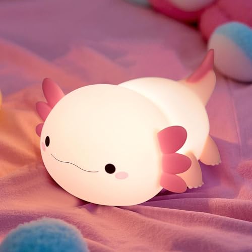 Pink Axolotl Lamp