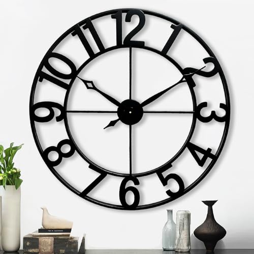 Oversized 30 Inch Wall Clock for Living Room
