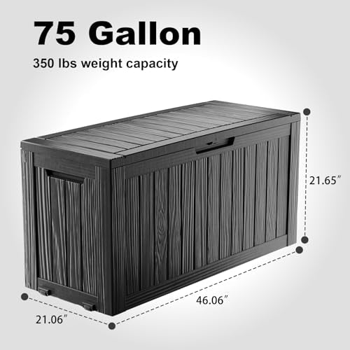 75 Gallon Resin Deck Box