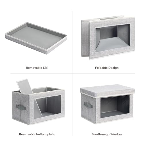 Stackable Storage Bins with Lids (6 Count)