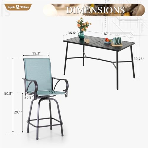 5 Piece Bar Height Patio Set (5 Count)