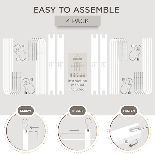 Pants Hangers Space Saving (4 Count)