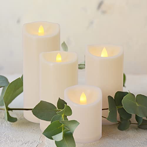 1 PCS 3" x 4" Outdoor Flameless Candles with Remote Timer Waterproof