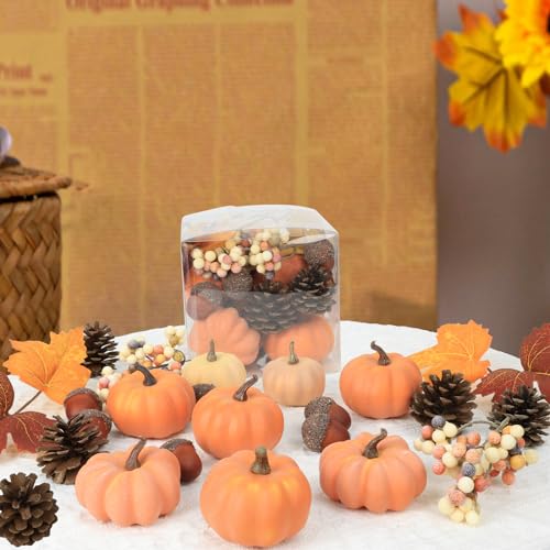 22 PCS Pumpkin Decor (22 Count)
