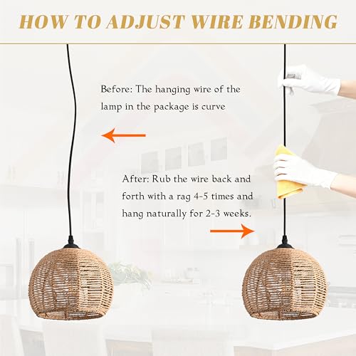 5 Light Woven Foyer Chandeliers for High Ceiling