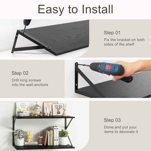 Floating Shelves 48 Inch Long (2 Count)