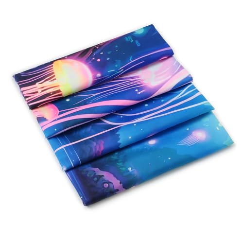 Blacklight Jellyfish Forest Tapestry