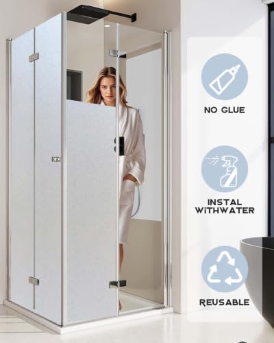 Frosted Glass Window Privacy Film with Tools