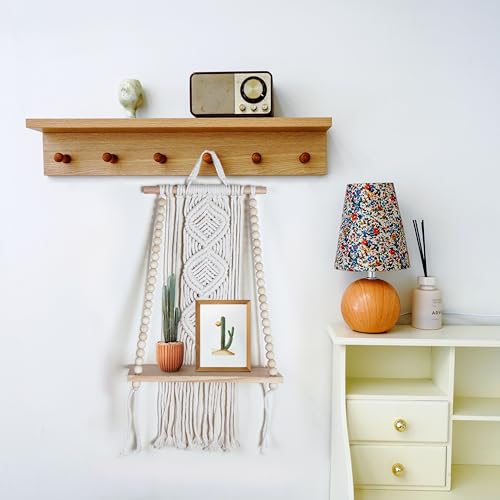 Wooden Macrame Wall Hanging w