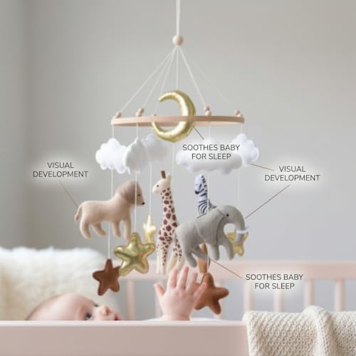 Jungle Crib Mobile for Boys & Girls