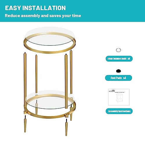 2 Tier Round Side Table
