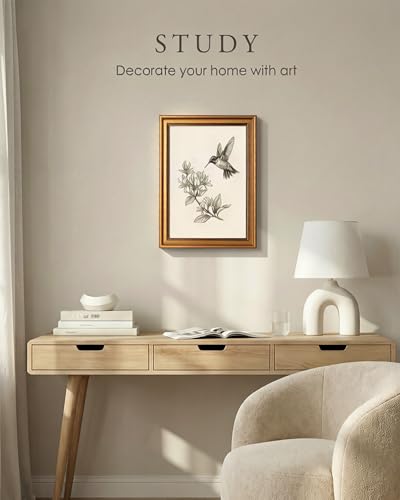 Vintage Gold Framed Wall Art for Living Room