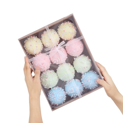 Christmas Tree Ball Ornament Set 12pcs 80mm