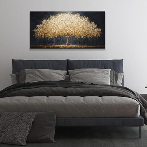 Canvas Gold Tree Of Life Wall Art Decor For Living Room Artwork 20"X 40"